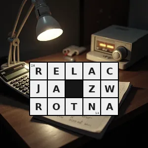 Hasło krzyżówkowe relacja w której każdy element zbioru jest do siebie samego - relacja zwrotna – rozwiązanie, synonimy, podpowiedzi i definicje krzyżówkowe